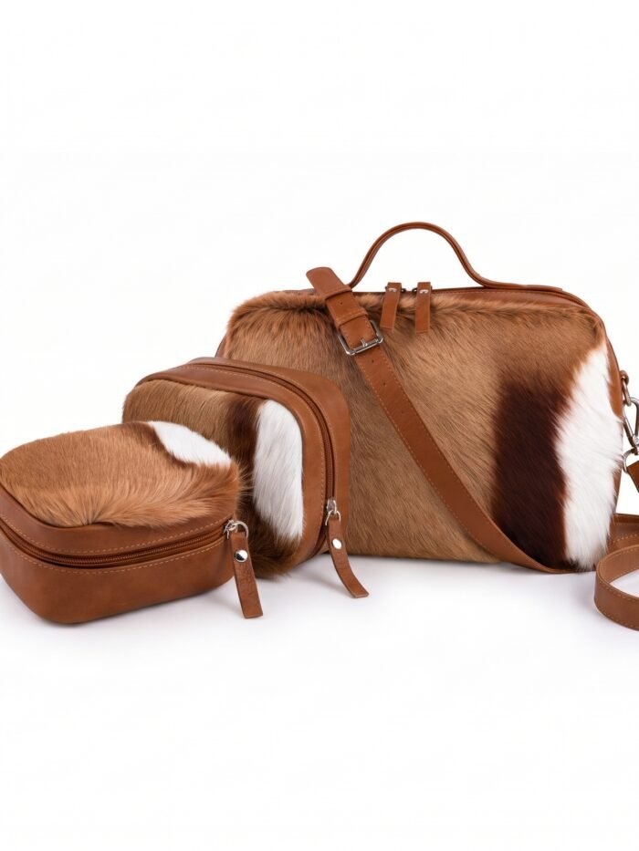 The Executive Leather Traveler – Deluxe Tallit & 2 Tefillin Set