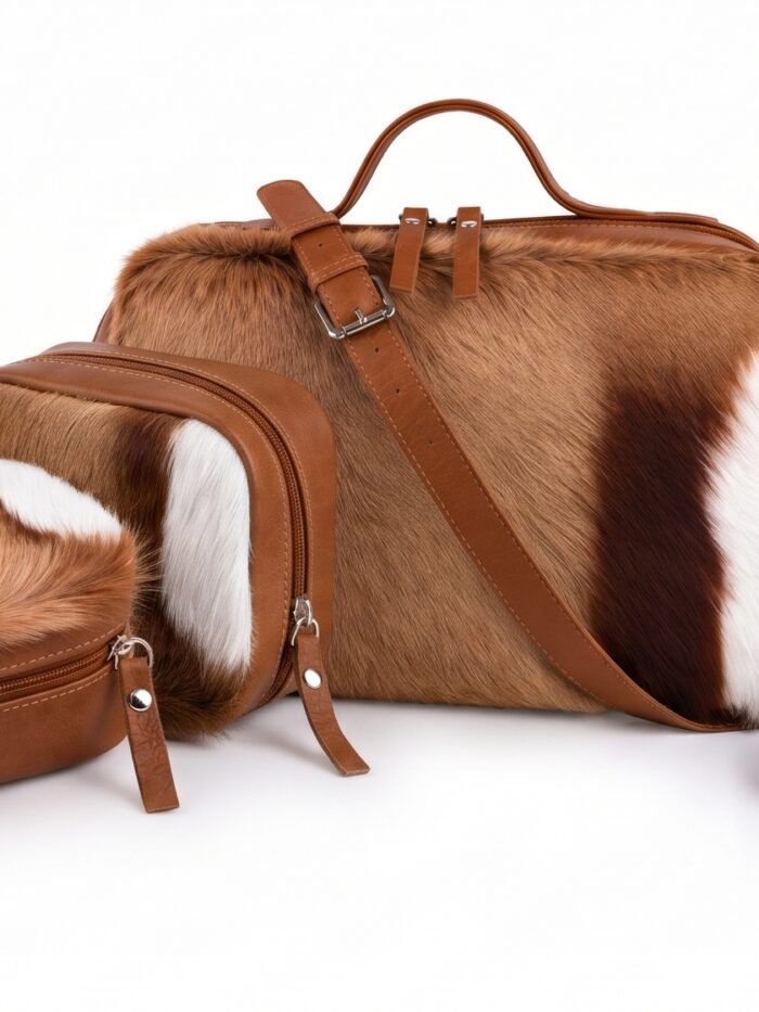 The Executive Leather Traveler – Deluxe Tallit & 2 Tefillin Set
